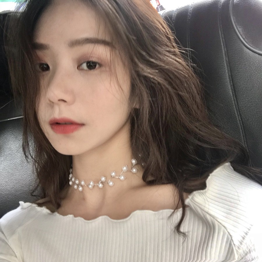 Vòng cổ choker ziczac phối hạt sang cá tính VC132