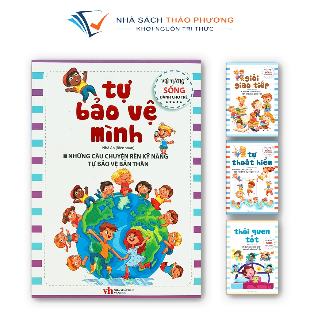 Sách - Rèn Luyện Kỹ Năng Sống Dành Cho Trẻ: Giỏi Giao Tiếp, Thói Quen Tốt, Tự Thoát Hiểm, Tự Bảo Vệ Mình