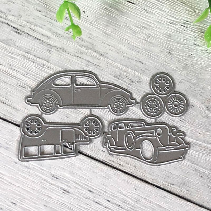 Bộ khuôn cắt giấy mỹ thuật bằng thép không gỉ hình xe hơi chất lượng cao