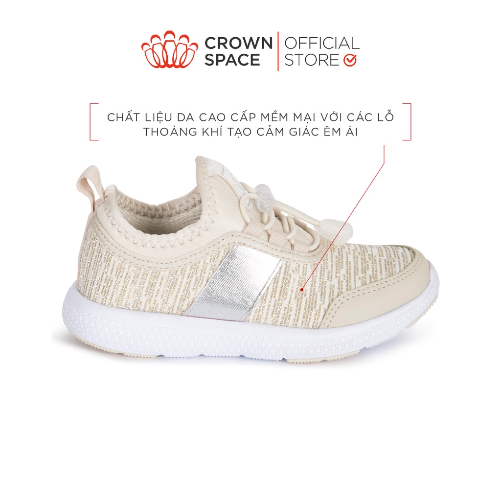 Giày Thể Thao Sneaker Bé Trai Đi Học Đi Chơi Crown Space Cao Cấp CRUK8023 Nhẹ Êm, Chống Hôi Chân Size 28 đến 35