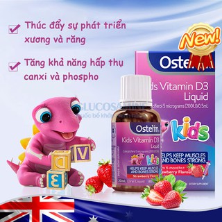 Vitamin D3 [ÚC] Ostelin kid liquid 20ml và Ostelin Infant Drop 2,4ml bổ sung cho trẻ
