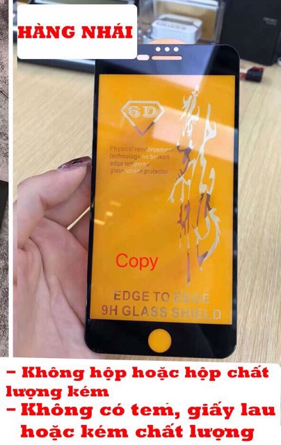 Kính Cường Lực Dragon 6D 6 7 8 6plus 7plus 8plus