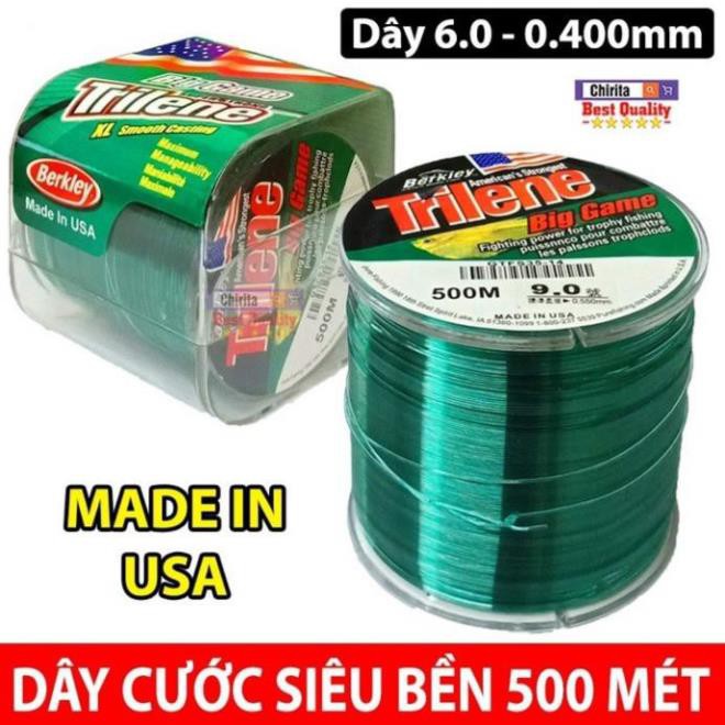 [xả kho] Cước câu cá MỸ TRILENE Big Game 500m