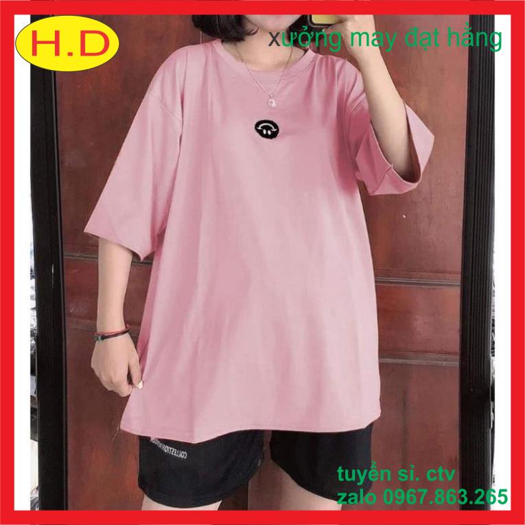 sét áo thun ngắn tay mặt cười  ngược chất cotton + quần đùi chữ đen ống rộng, thể thao giá rẻ