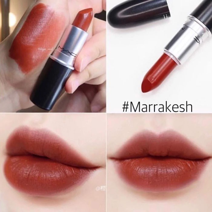 Son Mac 646 Marrakesh Màu Son Đỏ Nâu Trầm Ấm