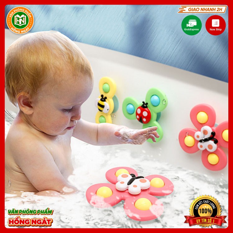 Đồ chơi nhà tắm con quay spinner chong chóng dính tường giúp trẻ vận động phát triển trí tuệ thông minh cho bé 2 tuổi