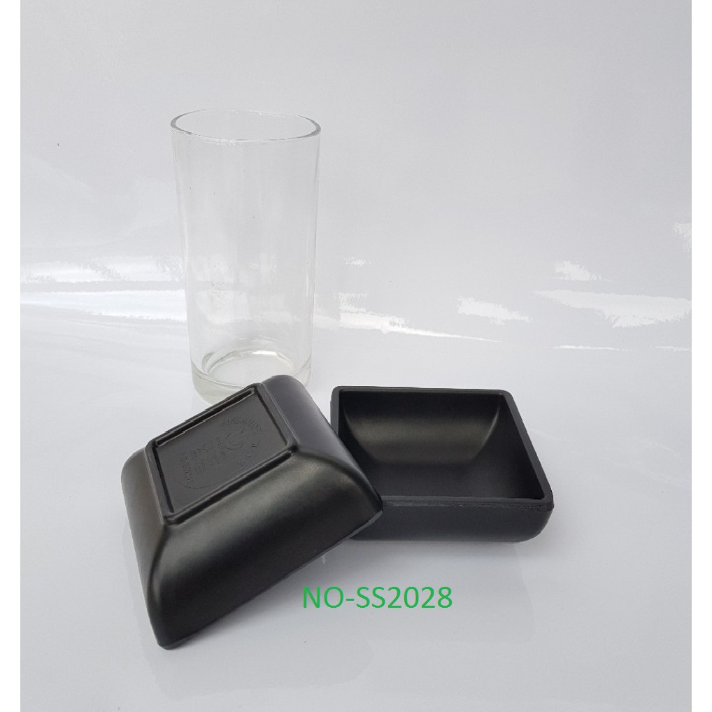 Chén nước chấm vuông sâu nhựa melamine đen SS2028