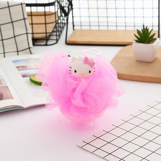 Hộp đựng xà phòng /Bàn chải cọ chân / Bông tắm lưới Hello Kitty , Doraemon KT140