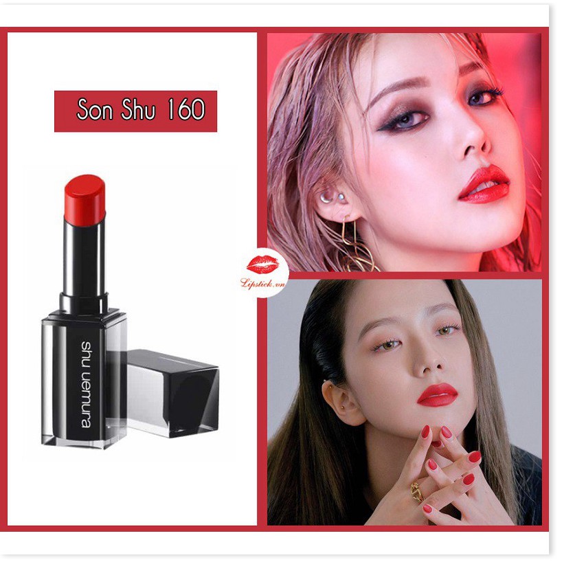 [Mã giảm giá mỹ phẩm chính hãng] Shu Uemura- Son Rouge Unlimited Lacquer Shine lipstick RD 160