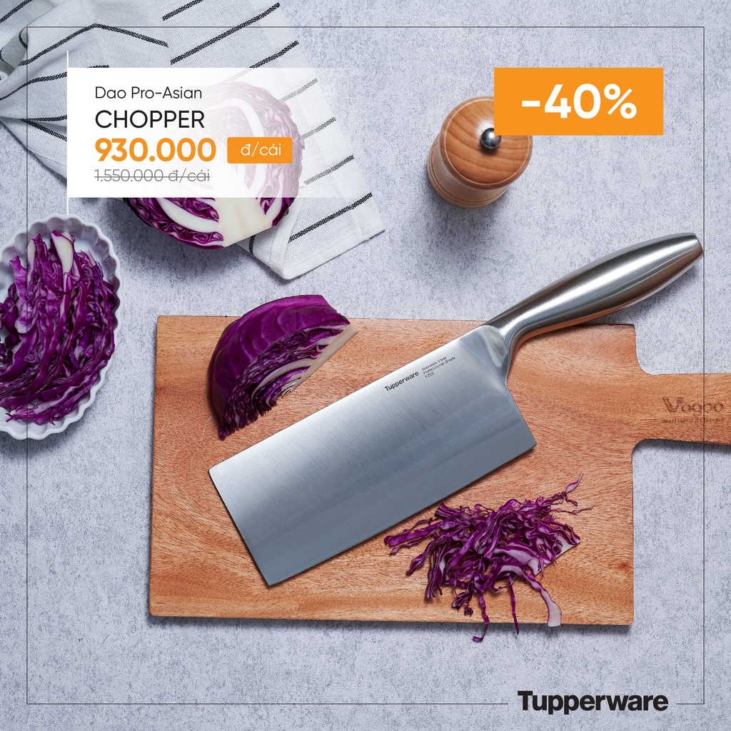 Dao đầu bếp Tupperware Pro-Asian Chopper