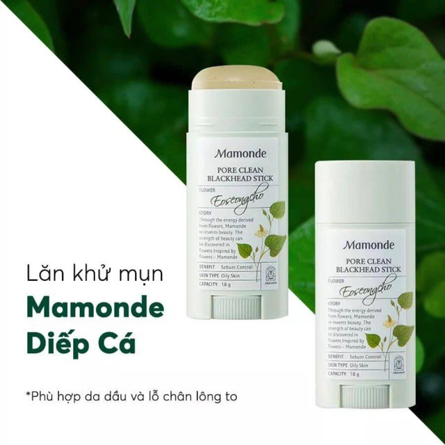 Thanh Lăn Mụn Đầu Đen Mamonde Pore Clean Blackhead Stick 18g