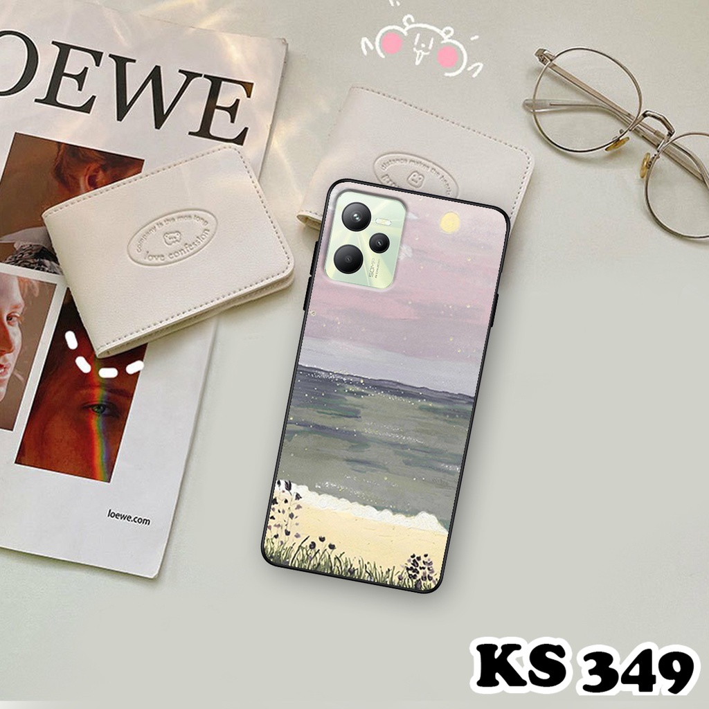 Ốp lưng Oppo Realme C33 - Realme C35 - Ốp Oppo in hình Cánh đồng hoa - Chất liệu TPU siêu bền