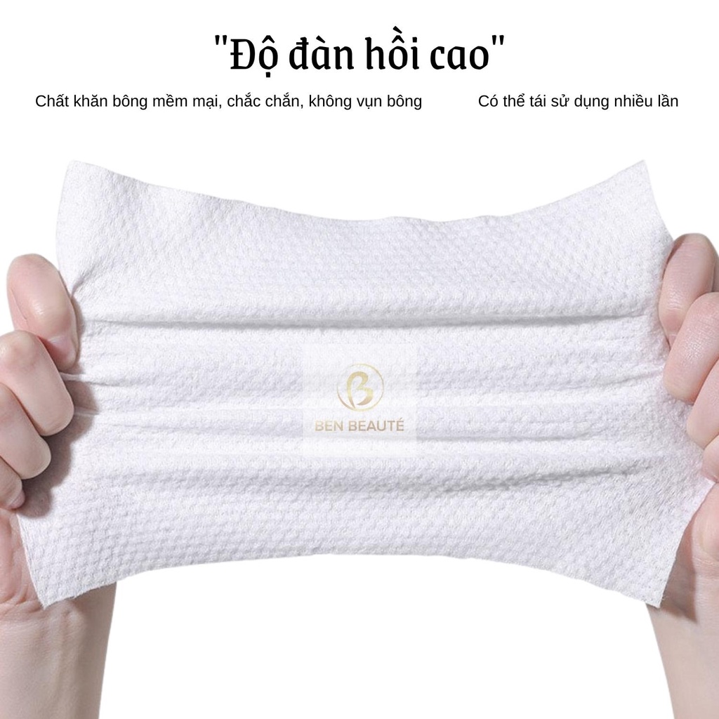 Khăn Tẩy Trang Cotton Mềm Mại Đa Năng Malian [100 Khăn/Cuộn]