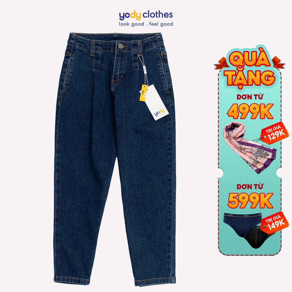 Quần jean baggy nữ YODY lưng cao co giãn tốt tôn dáng QJN3076 | BigBuy360 - bigbuy360.vn