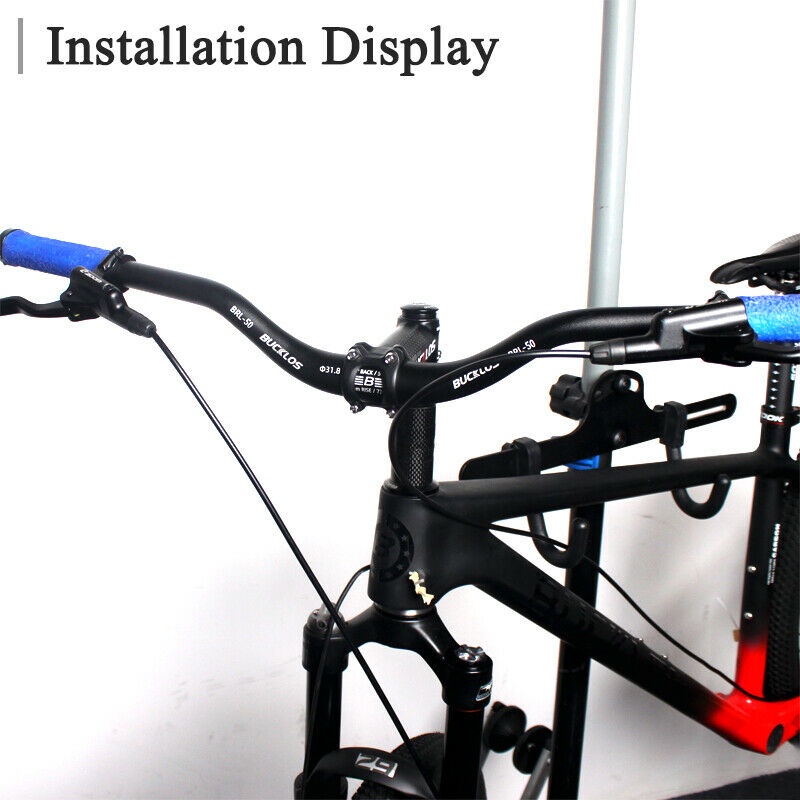 Xe đạp leo núi BUCKLOS Tay lái 31,8mm BMX Nhôm 720 / 780mm Riser Bar Phụ tùng xe đạp