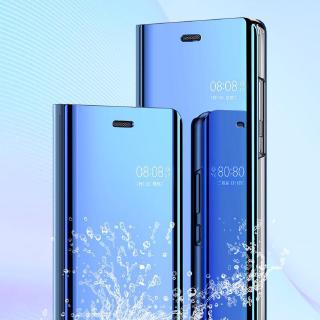 Ốp Điện Thoại Nắp Lật Tráng Gương Cho Samsung Galaxy A5 2017 A7 A3 2017 A6 2018 A8 2018 A7 2018