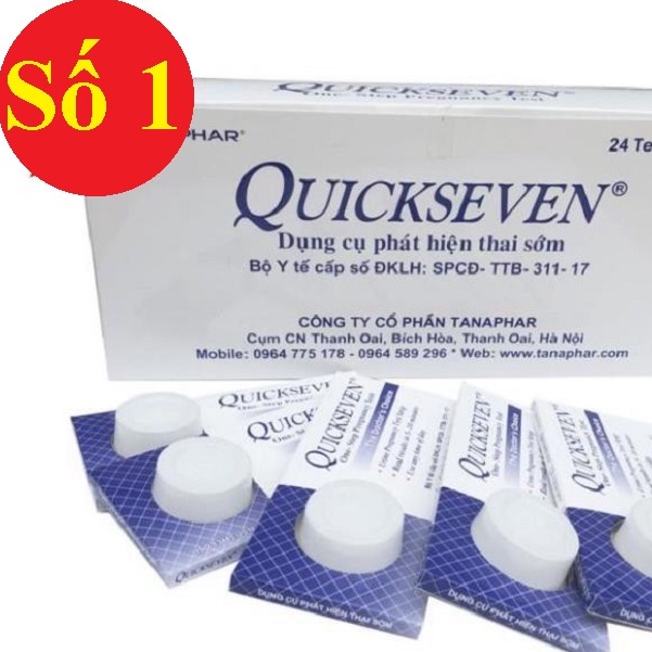 (CHE_TÊN) 1 chiếc Que thử thai Quickseven,test thử thai tại nhà,2 vạch sớm nhanh hiệu quả tức thì [Quick seven]