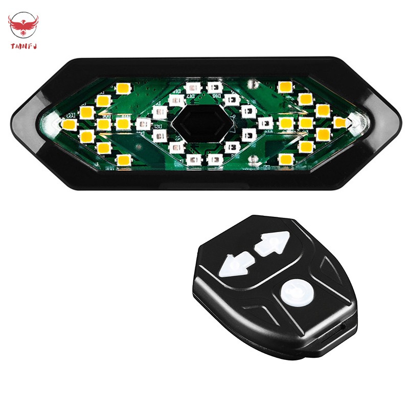 Đèn xi nhan Tmnfj kèm điều khiển từ xa chống thấm nước dành cho xe đạp