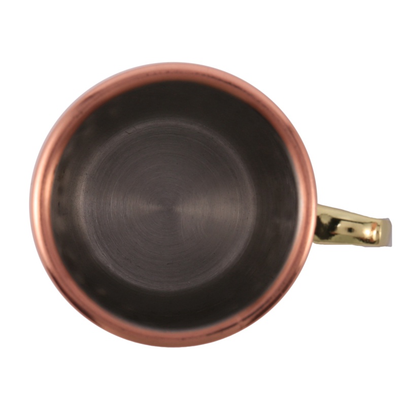 Set 4 Cốc Sứ Mini Bằng Thép Không Gỉ Mạ Đồng 2 Chế Độ