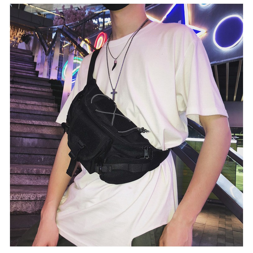 Túi đeo chéo nam nữ vải cao cấp đeo trước ngực thiết kế phù hợp dạo phố cực ngầu | BigBuy360 - bigbuy360.vn