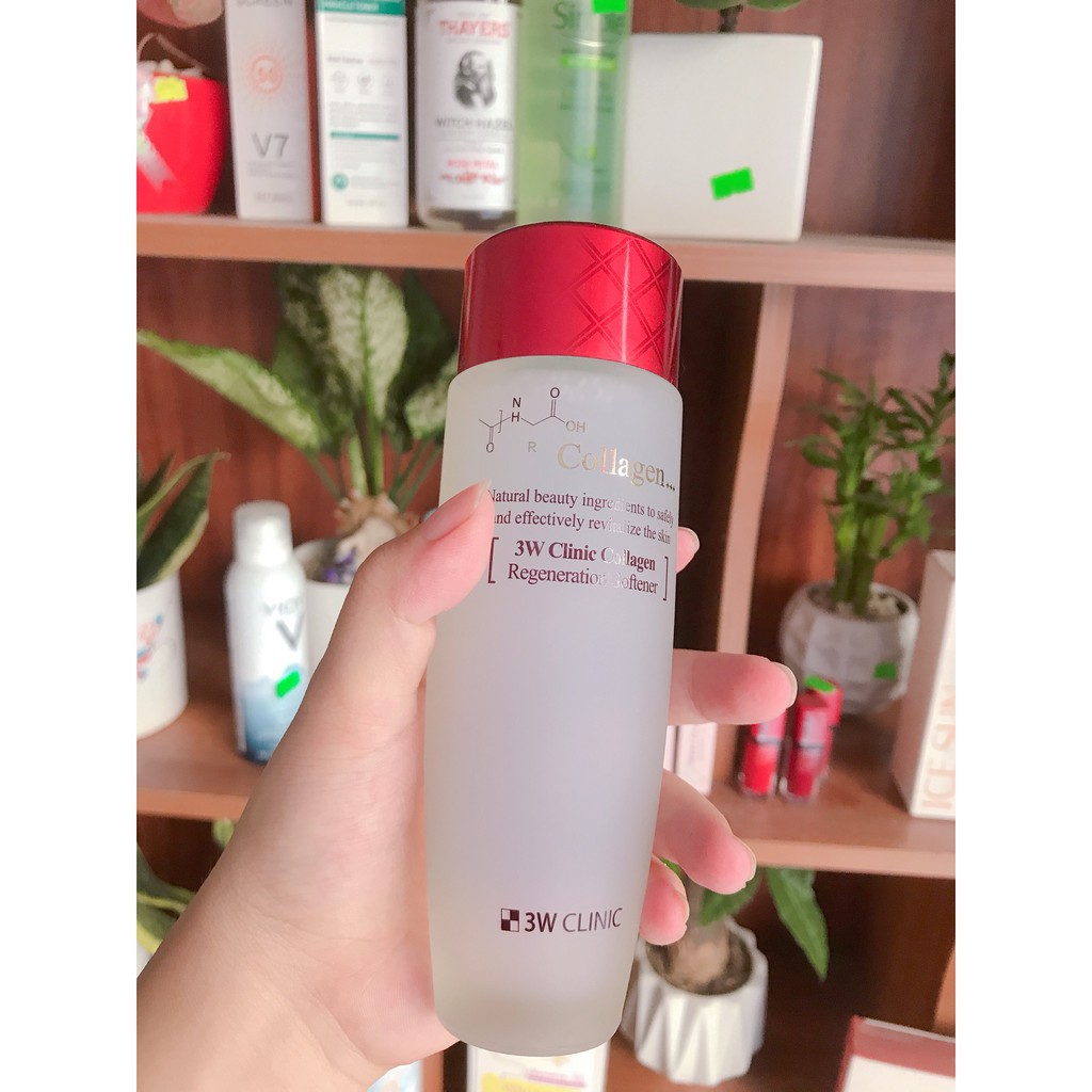 Nước hoa hồng cao cấp 3W Clinic có hàm lượng collagen trắng da, chống lão hóa (cam kết Chính hãng  - HÀN QUỐC )