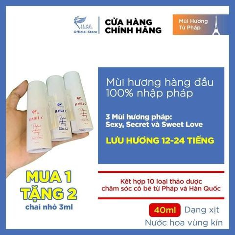 Nước Hoa Vùng Kín Habela- Hương Chuẩn Pháp Dạng Xịt