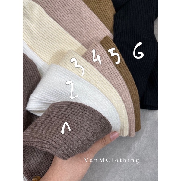 áo len chéo ngực hàng QC
