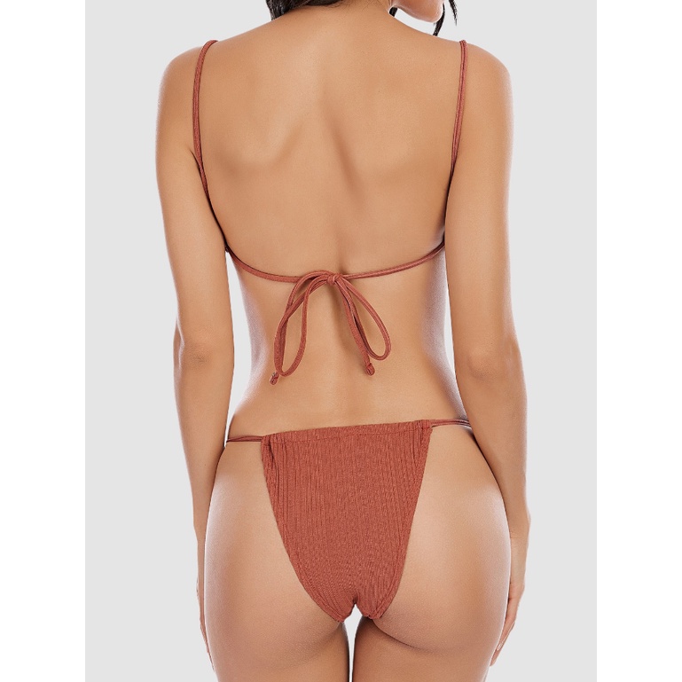 Bikini Màu Sắc Trơn Kèm Mút Che Ngực