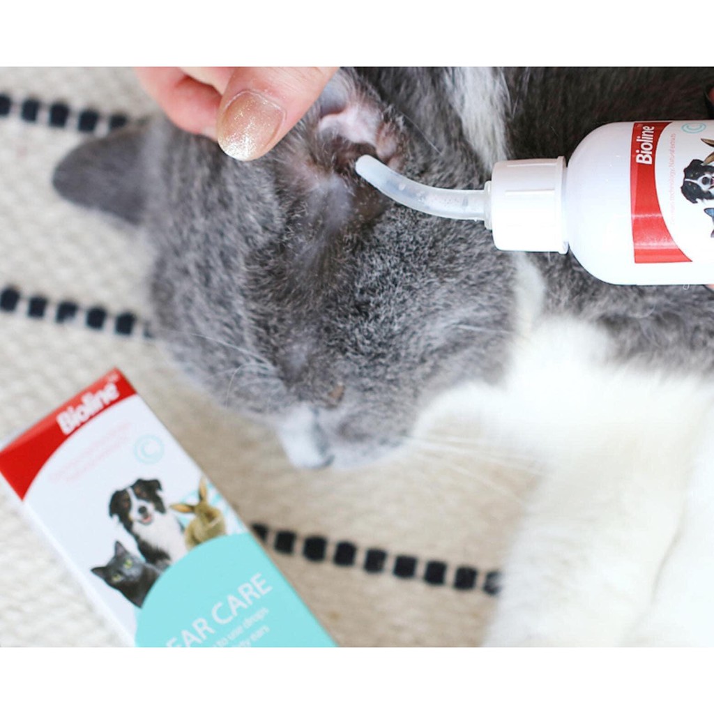 Nước Rửa Tai Hằng Ngày Cho Thú Cưng - Bioline 50ml - Rửa tai cho Chó Mèo Bioline EAR CARE