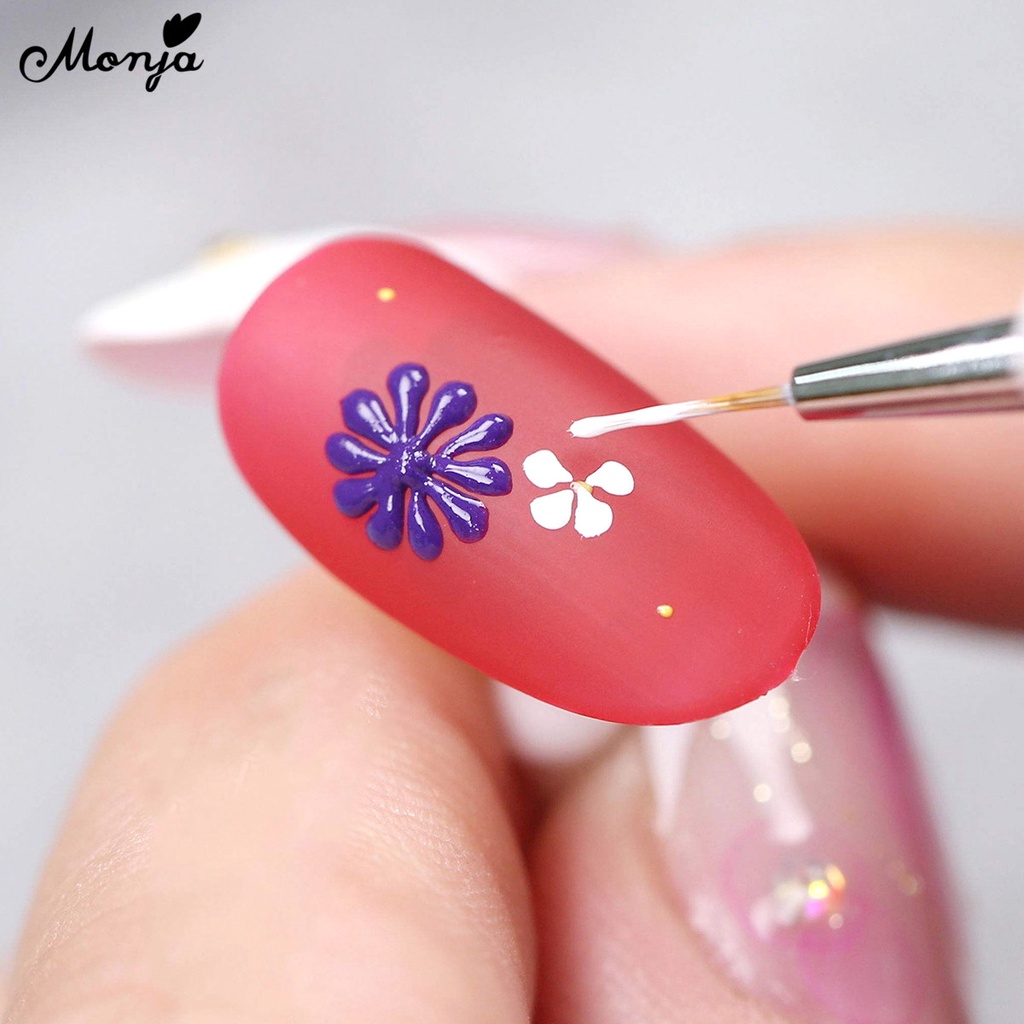 MONJA [Hàng mới về] Set 15 Cọ Vẽ Móng Tay Nghệ Thuật Chất Lượng Cao
