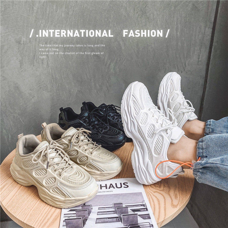 Giày đế dày tăng chiều cao phong cách Hàn Quốc trẻ trung dành cho nam