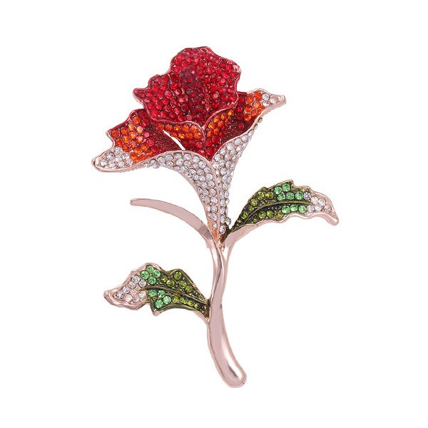 Ghim Cài Áo Hình Hoa Đính Đá Nhân Tạo Thời Trang Cho Nữ