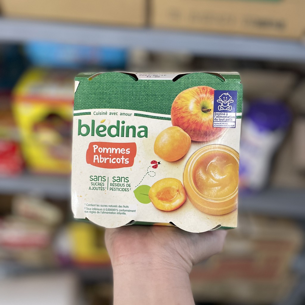 Hoa quả nghiền Bledina lọ 130g (Pháp) cho bé từ 4/6m+