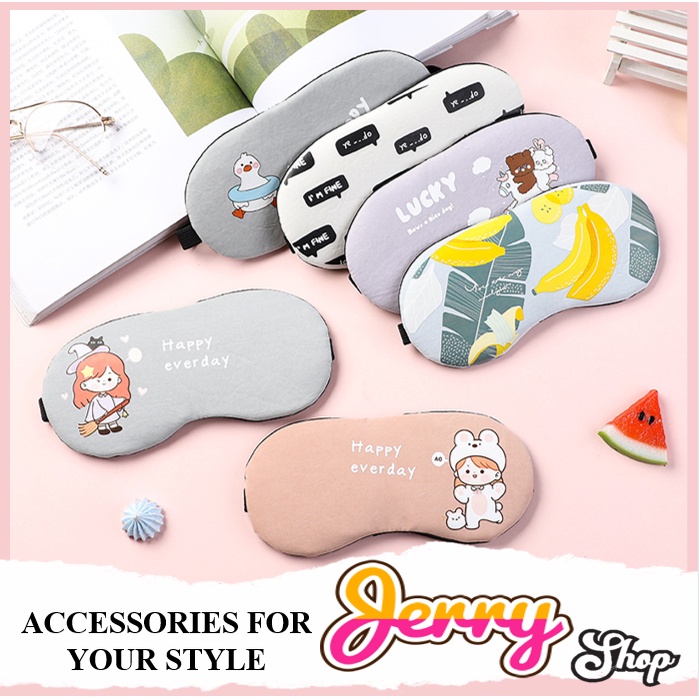 Bịt Mắt Che Mắt Ngủ Có Túi Gel Massage Chất Liệu siêu mịn , Hình Thú cute dễ thương