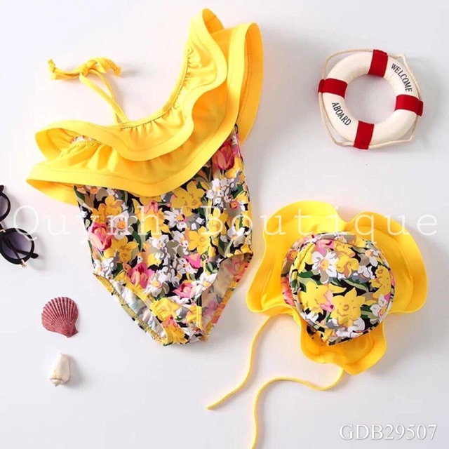 Bikini kèm mũ cho bé