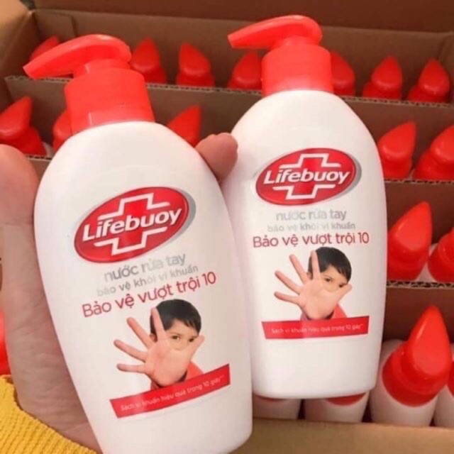 Combo 5 Chai Nước Rửa Tay Lifebuoy - Bảo vệ khỏi vi khuẩn - Chăm sóc da (180g-177ml) | BigBuy360 - bigbuy360.vn