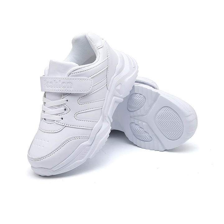 Giày thể thao trắng cho bé trai, bé gái từ 4-12 tuổi siêu nhẹ PD369