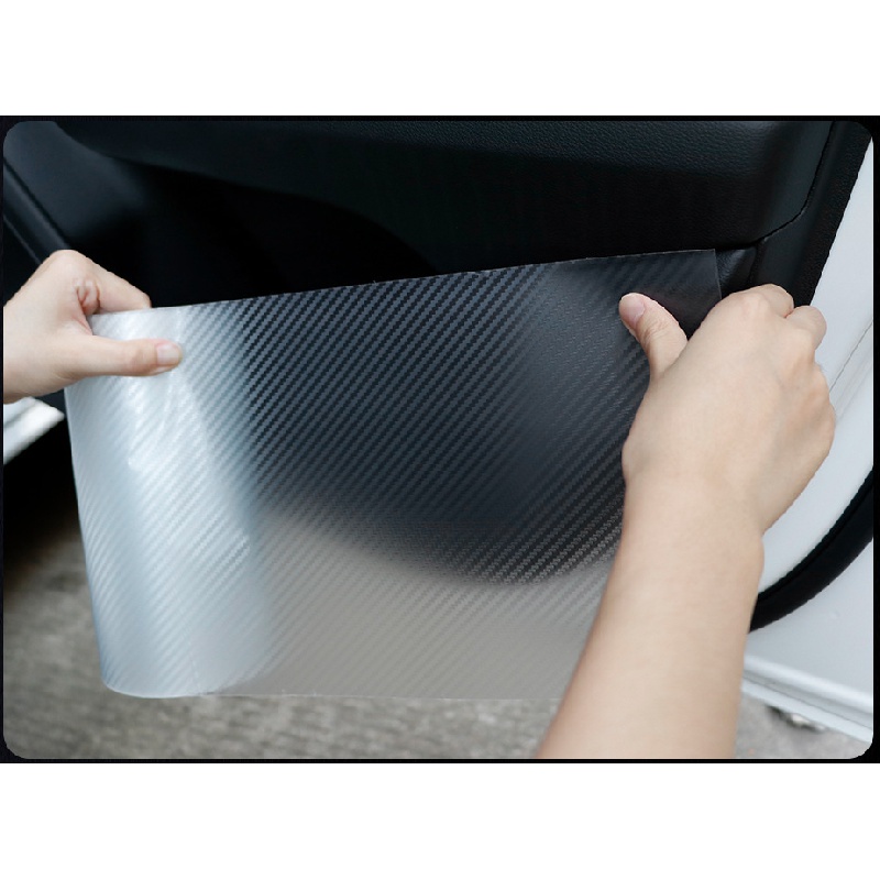 Sticker Sợi carbon Trong Suốt 1m Chống Trầy Xước Bảo Vệ Thân Xe Hơi
