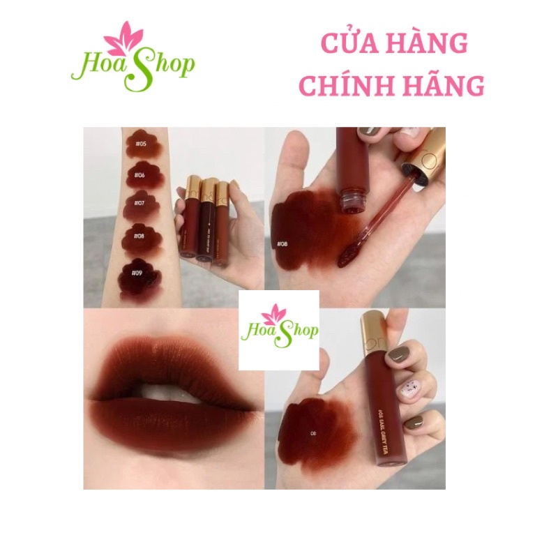 Son Kem Lì Hàn Quốc Mịn Mượt Như Nhung Romand Milk Tea Velvet Tint Ver 2 4.4g