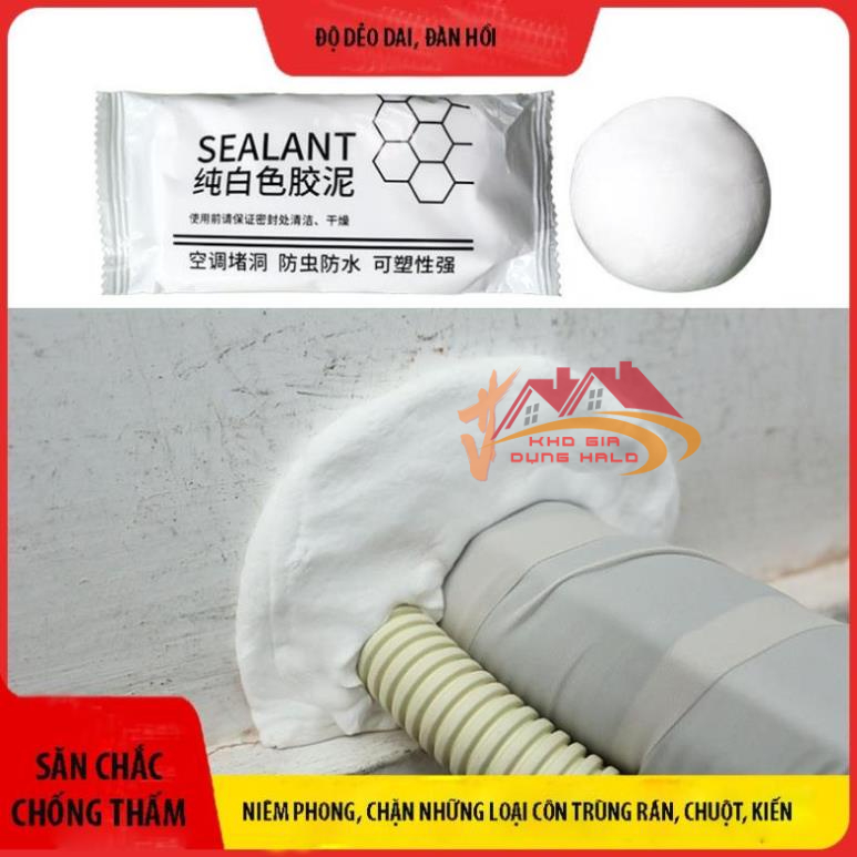 Viên Xi măng Thần Thánh trám tường nhà lỗ điều hoà,đường ống nước K87