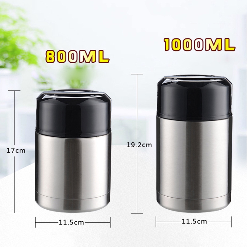 THERMOS THERMOS THERMOS Hộp Đựng Cơm Trưa Giữ Nhiệt Bằng Thép Không Gỉ 304 800ml / 1000ml