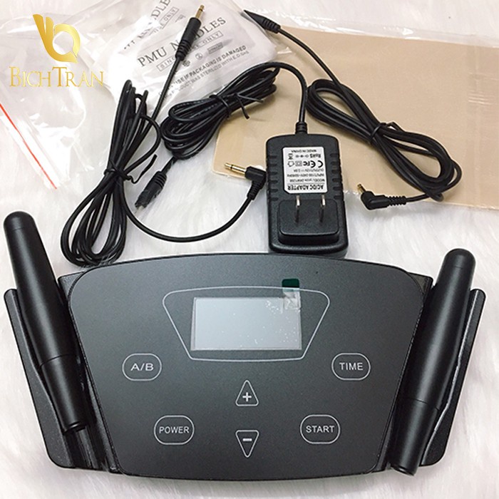 Máy Black Pearl 3👉 phun xăm kĩ thuật số 2 tay cầm 👉 máy phun xăm kỹ thuật số