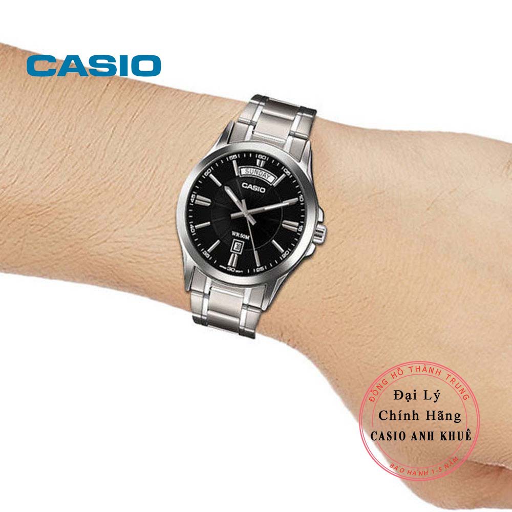 Đồng hồ nam Casio MTP-1381D-1AVDF dây kim loại