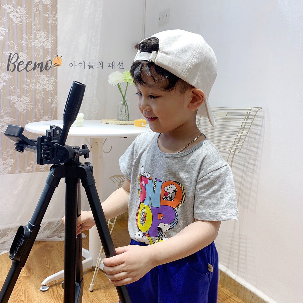 Áo thun cotton cho bé trai gái Beemo họa tiết Snoopy B042