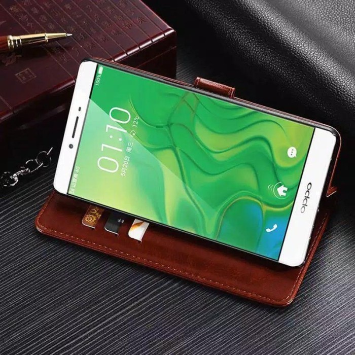 Ốp Bao Da Điện Thoại Nắp Lật Dạng Ví Cho Samsung C9 Pro / Samsung A12 / Oppo Reno 4