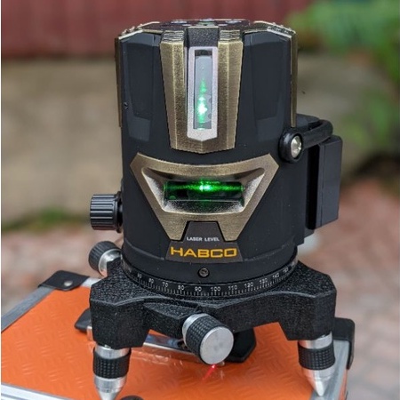 Máy cân bằng laser, bắn cốt 5 tia xanh HABCO 999 độ chính xác 100%
