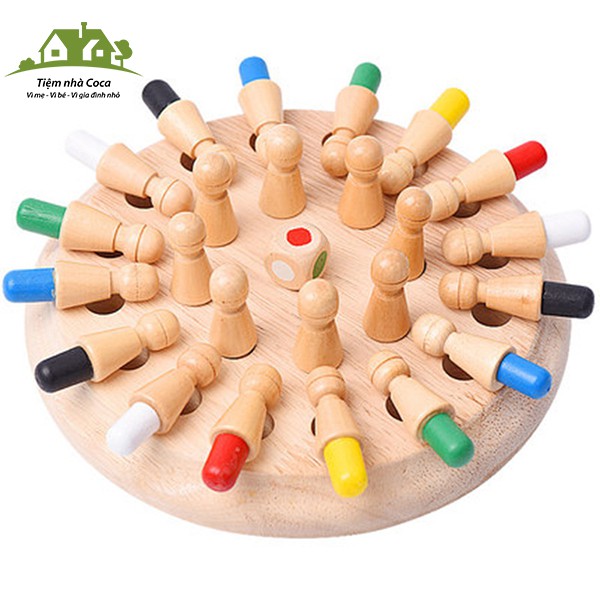 Cờ Nhớ Màu - Cờ Gỗ Màu Sắc Đồ Chơi Thông Minh Rèn Luyện Khả Năng Trí Nhớ, Tư Duy Cho Bé