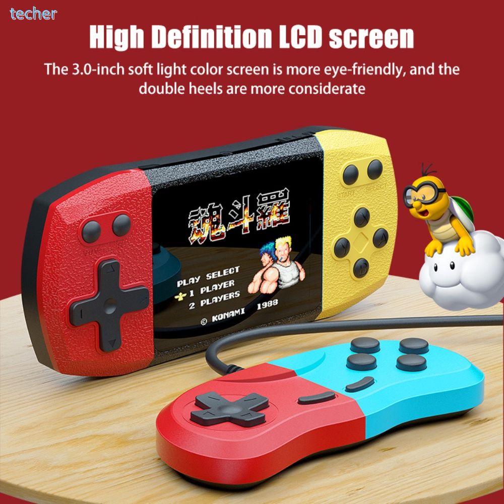 Retro Xách Tay Mini Cầm Tay Video Trò Chơi Giao Diện Điều Khiển 8-Bit 3.0 Inch MÀN HÌNH Màu LCD Trẻ Em Màu Trò Chơi Máy Nghe Nhạc Được Xây Dựng 620 trong 1 Trò Chơi *