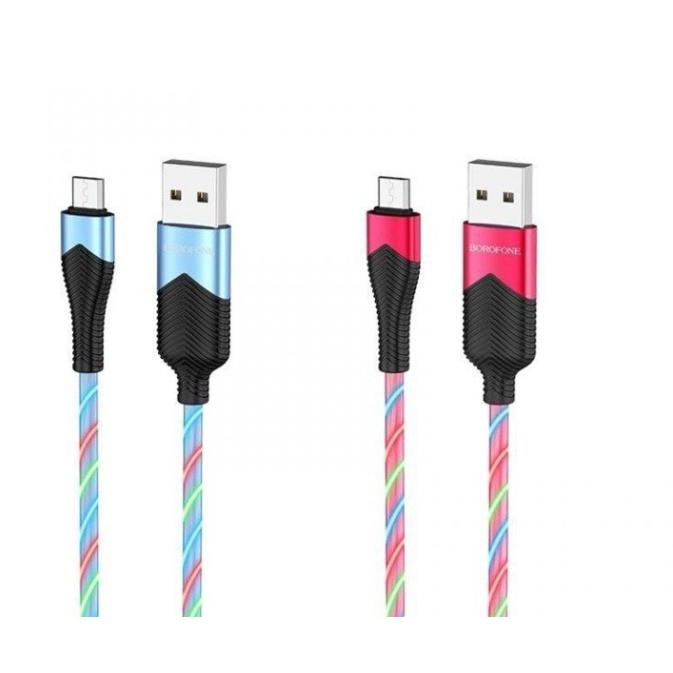CÁP SẠC NHANH TỰ NGẮT - Borofone BU19 Micro Usb - Dây Sạc Phát Sáng | 32002