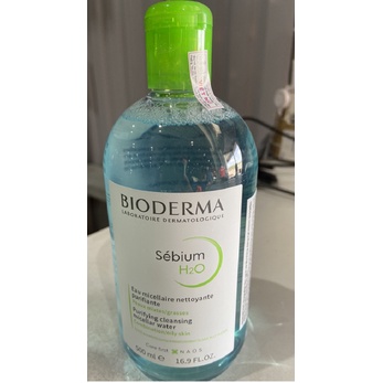 Dung dịch làm sạch và tẩy trang dạng hạt mixen Bioderma Sébium H2O Dành Cho Da Hỗn Hợp Đến Da Dầu (500ml)